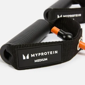 MYPROTEIN Bande de résistance avec anses  – Résistance moyenne – Orange brûlé