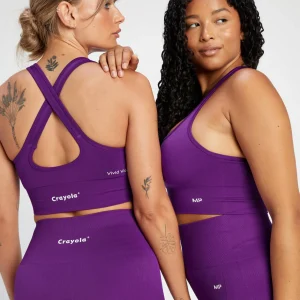 Femme MYPROTEIN Brassière de sport MP Crayola pour femmes – Violet vif
