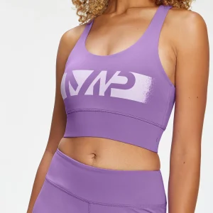 Femme MYPROTEIN Brassière de sport MP Graffiti Graphic Training pour femmes – Lilas foncé