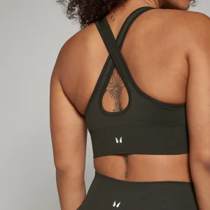 Femme MYPROTEIN Brassière de sport sans coutures MP Shape pour femmes – Vert forêt