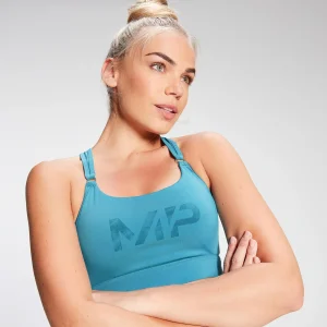 Femme MYPROTEIN Brassière d’entraînement dos nageur MP pour femmes – Bleu océan