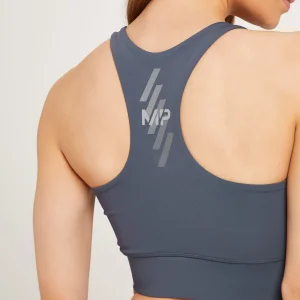 Femme MYPROTEIN Brassière d’entraînement MP Linear Mark pour femmes – Anthracite