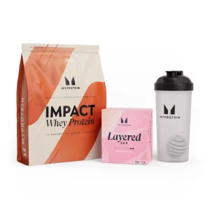 MYPROTEIN Coffret Impact Whey Protein + barre protéinée à 6 couches