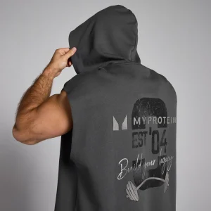 Homme MYPROTEIN Débardeur à capuche MP Origin Graphic pour hommes – Gris délavé