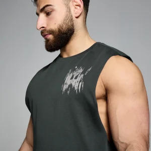 Homme MYPROTEIN Débardeur MP Clay Graphic pour hommes – Noir délavé