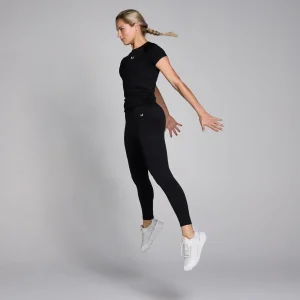 Femme MYPROTEIN Haut à manches courtes sans coutures MP Shape pour femmes – Noir