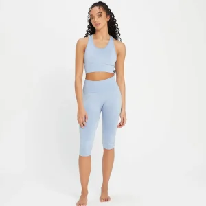 Femme MYPROTEIN Legging ¾ sans coutures MP Composure pour femmes – Bleu ciel