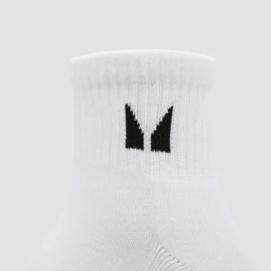 Femme MYPROTEIN MP Unisex Ankle Socks (3 Pack) - White