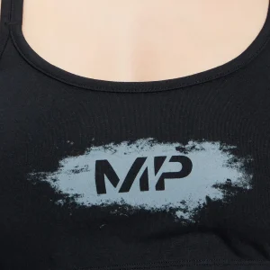 Femme MYPROTEIN MP Women's Chalk Graphic Sports Bra - Black