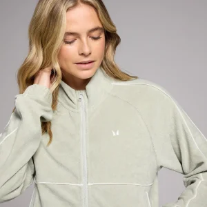 Femme MYPROTEIN MP Women's Lifestyle Towelling Tracksuit Jacket - Mineral Green
