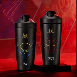MYPROTEIN Deadpool Metal Shaker - Black