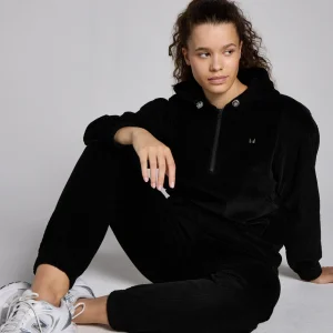 Femme MYPROTEIN Sweat à capuche en velours côtelé à fermeture éclair ¼ MP Lifestyle pour femmes – 
