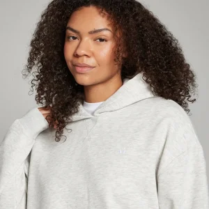 Femme MYPROTEIN Sweat à capuche oversize MP Basics pour femmes – Gris clair chiné