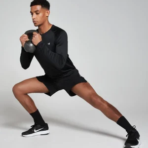 Homme MYPROTEIN T-shirt d’entraînement à manches longues MP pour hommes – Noir