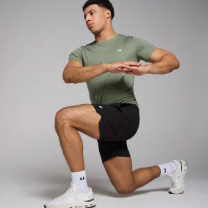 Homme MYPROTEIN T-shirt d’entraînement texturé MP pour hommes – Kaki clair