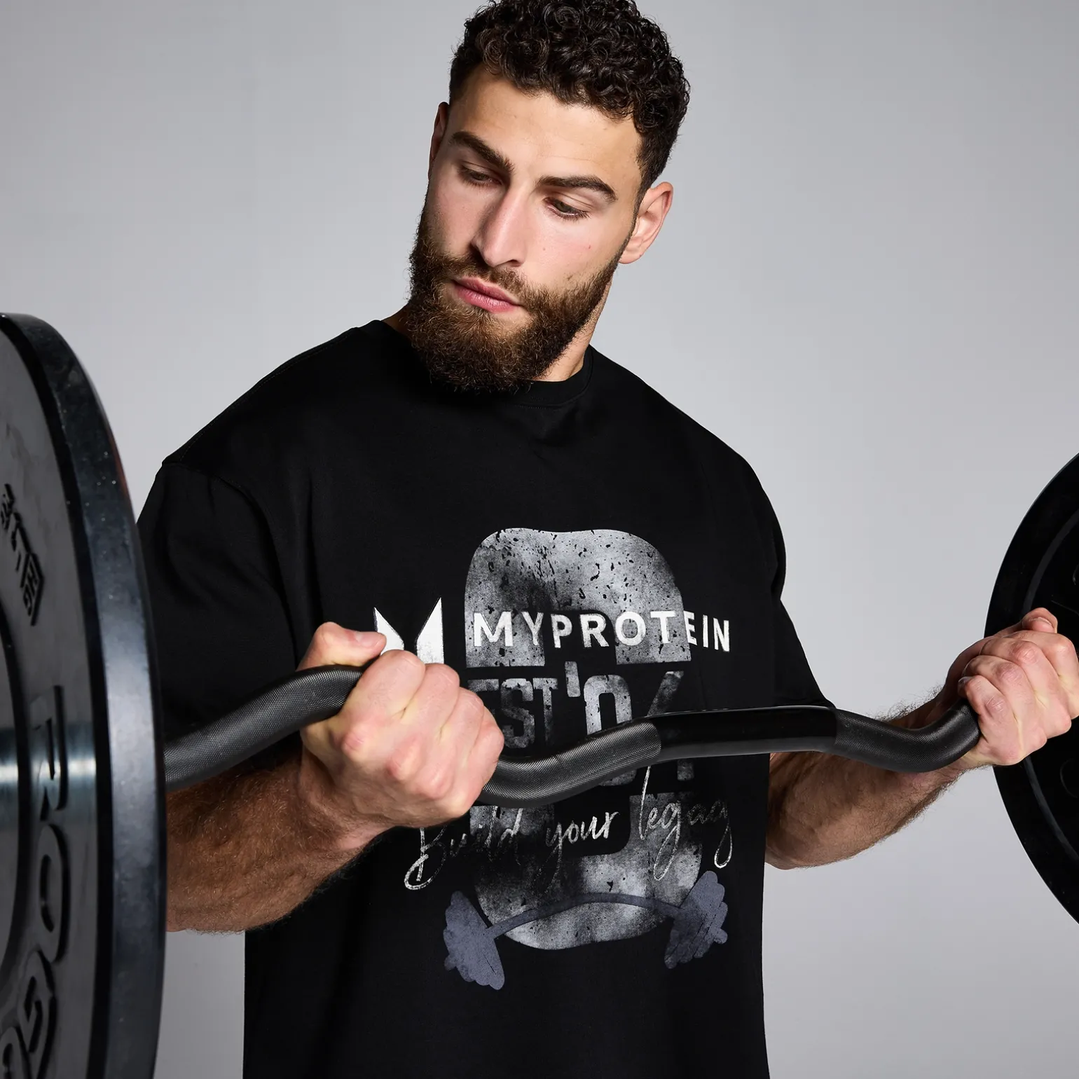Homme MYPROTEIN T-shirt MP Origin Graphic – délavé